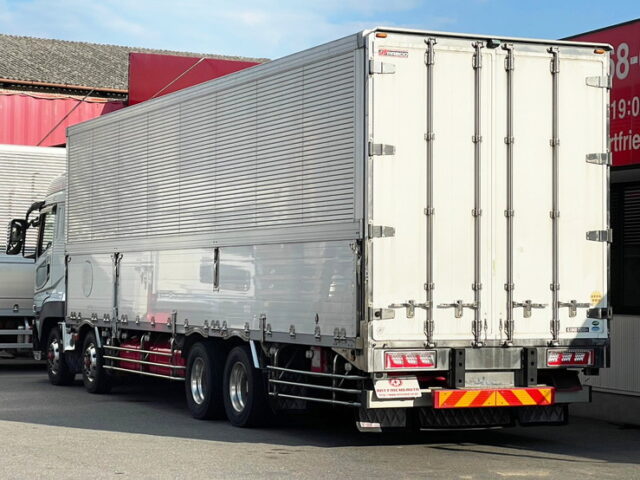 【1566】H26　スーパーグレート　ハイルーフ　ウィング　4軸低床　90アオリ　7速MT　ステンレス多数