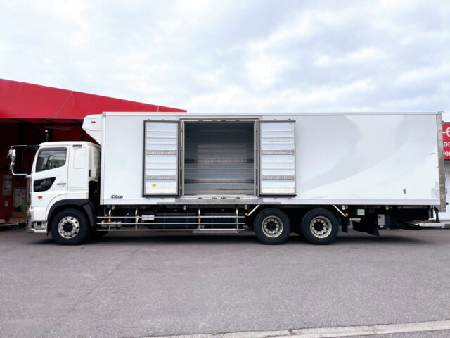 日野　17プロフィア　冷凍バン　ジョロダー4列　キーストン床　サブエンジン　TU85SA　格納ゲート