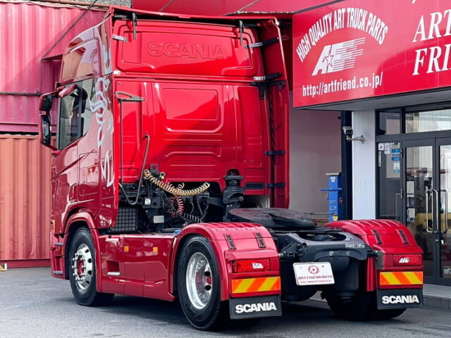 スカニア　R450　トレーラーヘッド　スライドカプラー　アルミホイール　ブタ鼻