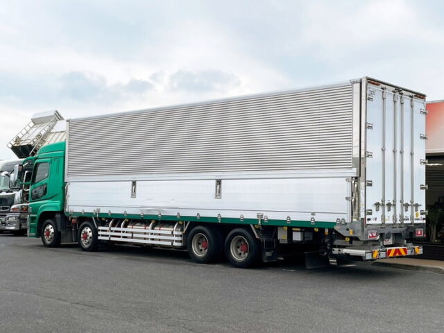 17スーパーグレート　ハイルーフ　冷凍ウィング　90アオリ　格納ゲート付　サブエンジン