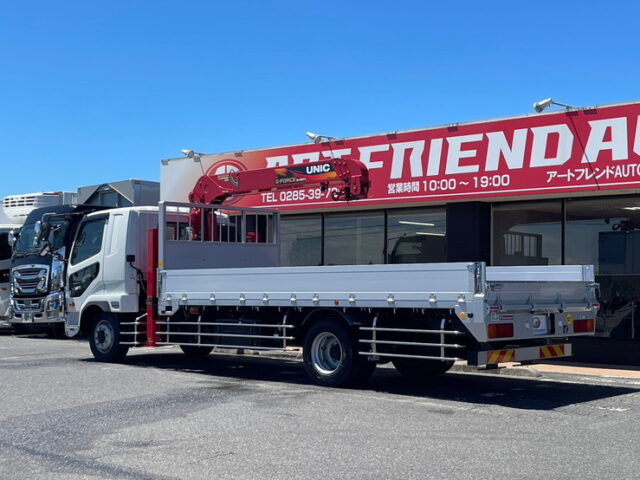 三菱ふそう：ファイター：増トン：未使用：ハイジャッキセルフ：ステンレスサイドバンパー