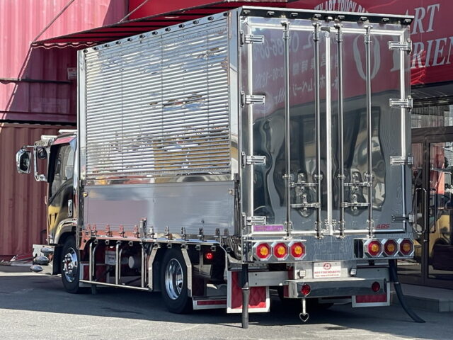 いすゞ　エルフ　ウィング　架装多数　波板ステンレス　造りボディ　ワイド