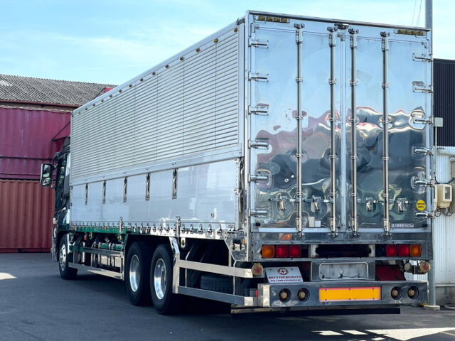 【1508】H22　スーパーグレート　ハイルーフ　ハイキャブ　ウィング　ステンレス多数　エアサス　木床