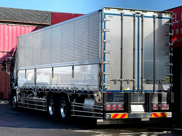 17プロフィア　ハイルーフ　ウィング　造りボディ　90アオリ　ステンレス多数　7速MT