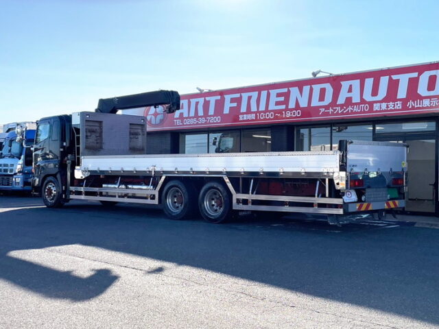 プロフィア　平ボディー　４段クレーン　ステンレス多数　　