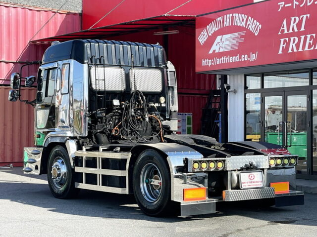 日野　テラヴィ　ハイルーフ　トレーラーヘッド　エアサス　430馬力　ダブルマフラー　F21C