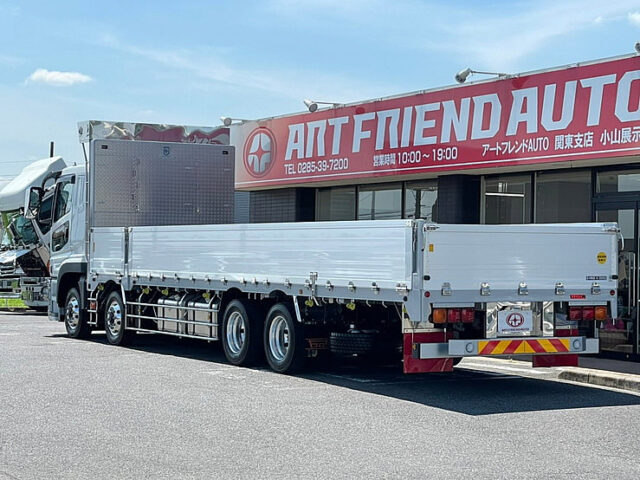 【942】R3　スーパーグレート　山田ボデー　平ボデーアルミブロック　木床　登録済未使用車