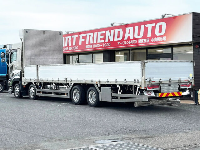 【947】H29　ギガ　ハイルーフ　平ボデーアルミB　4軸　ステンレス多数