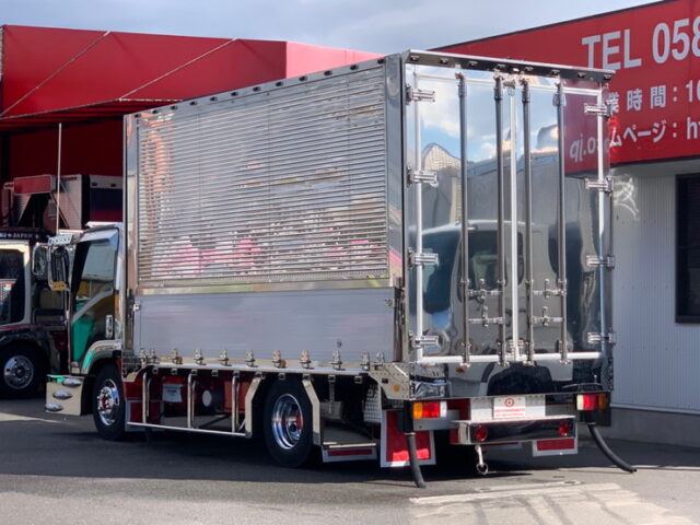 【964】H25　エルフ　ウィング　架装多数　波板ステンレス　造りボディ　ワイド