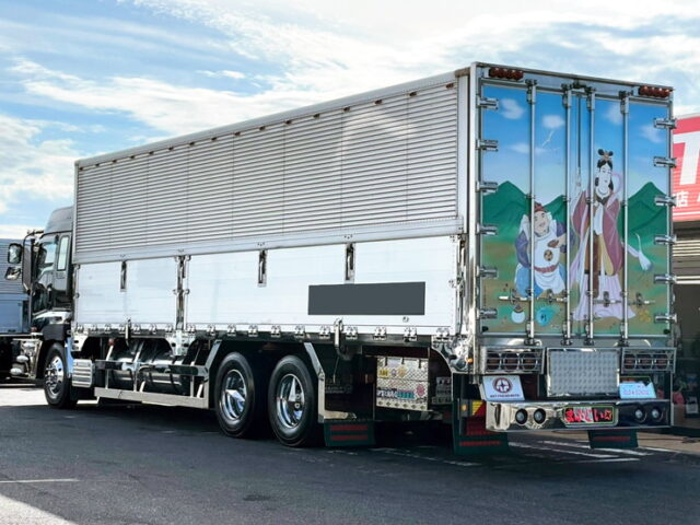 【987】H18　ギガ　ハイルーフ　冷凍ウィング　10輪　造りボディ　1Mアオリ