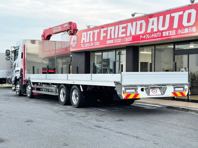 【1000】H30　ギガ　ハイジャッキセルフクレーン　4段　ラジコン　フックイン　7速MT　380馬力