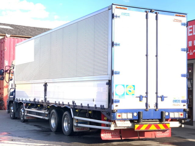 【1096】H29 ハイルーフ ギガ 7速 ウィング 4軸低床 木床 委託販売