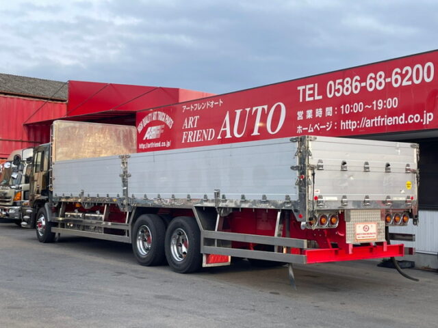 【1034】H10　プロフィア　平ボデー　アルミブロック　90アオリ　メッキホイール　ステンレス多数