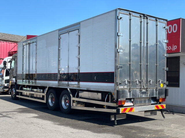 【1208】H29　ギガ　ハイルーフ　冷凍バン　サブエンジン　ジョロ4　キーストン　横扉2枚