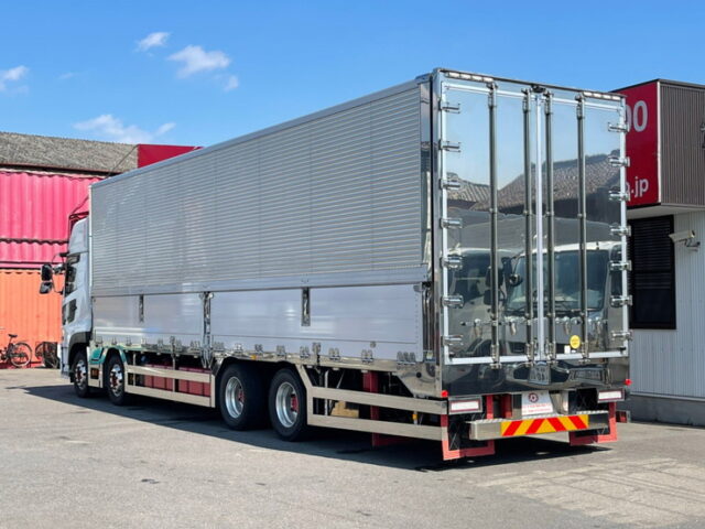 【1180】H30　クオン　ハイルーフ　ウィング　トレクス製ステンレスボデー　390馬力　AT