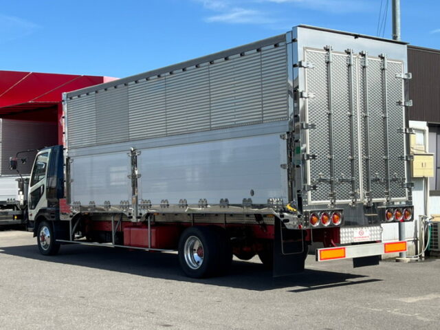 【1191】H12　ファイター　造りボディ　ウィング　1Mアオリ　6400　標準幅　アルミシマ床　生エンジン