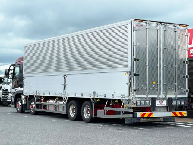 【1230】R2　17スーパーグレート　ハイルーフ　ウィング　90アオリ　リア門口ステンレス　プロライン　低走行