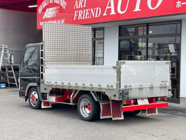 【1194】H21　キャンター　平ボデーアルミブロック　10尺　標準幅　ステンレスボデー　5速　130馬力