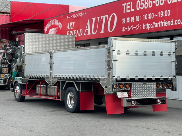 【1306】R1　ファイター　平ボデーアルミB　造りボディ　6200セミワイド　床鉄　低走行