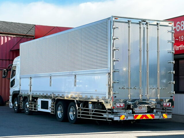 【1346】17スーパーグレート　ハイルーフ　冷凍ウィング　ジョロダー4列キーストン　格納ゲート　総輪エアサス