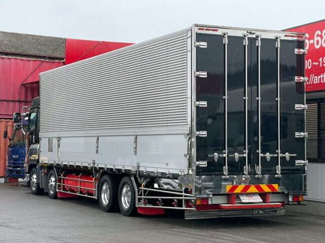 【1389】H30　ギガ　ハイルーフ　冷凍ウィング　ジョロダーレール4列　アルミ床　7速