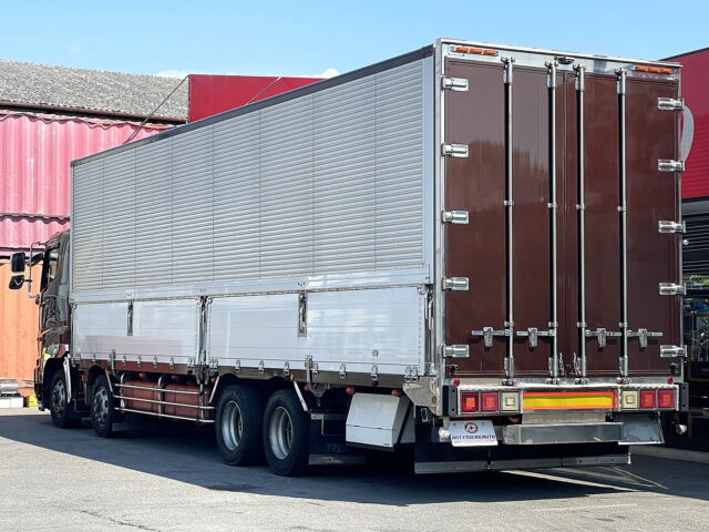 日野　プロフィア　冷凍ウィング　リア門口ステンレス　木床　プロシフト　380馬力