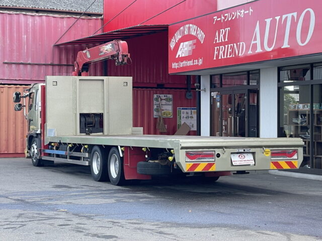 日野　17レンジャー　増トン　ハイジャッキセルフ　4段クレーン　ウィンチ付