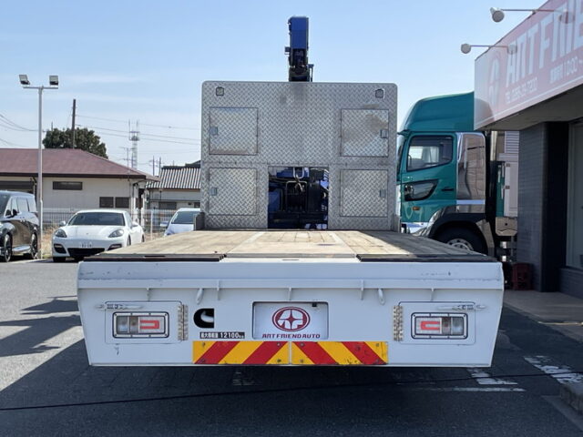 日野：プロフィア：ハイジャッキセルフ：アルミホイール：ステンレスサイドバンパー：TADANO４段クレーン