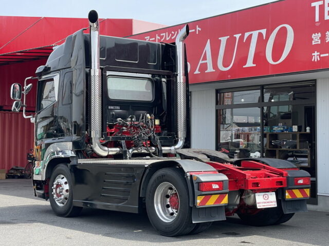 日野　プロフィア　ハイルーフ　トレーラーヘッド　煙突マフラー(ダミー)　ブタ鼻