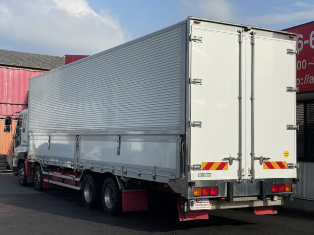 いすゞ：ギガ：冷凍ウィング：菱重製直結冷凍機：ジョロダーレール4列：アルミシマ床