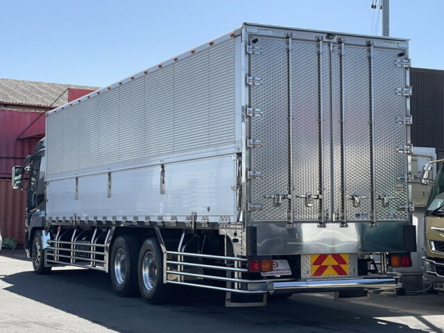 スーパーグレート：ハイルーフ：ウィング：造りボディ：ステンレス多数：420馬力