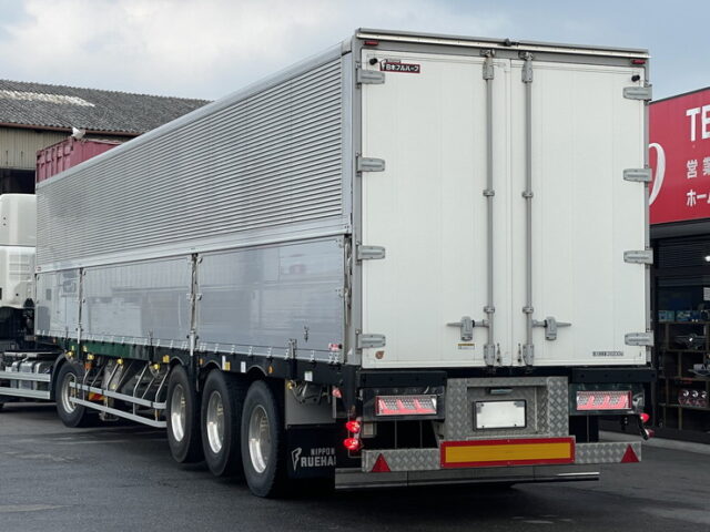 フルハーフ　トレーラーウィング　3軸　リフトアクスル(後軸残し)　1Mアオリ