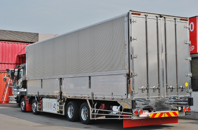 【385】三菱ふそうスーパーグレート　低床　冷凍ウイング　ジョロダー　キーストン