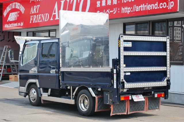 【413】三菱キャンターガッツ　Ｗキャブ　平ボデー　垂直ゲート