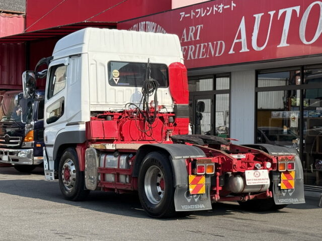 スーパーグレート：ハイルーフ：トレーラーヘッド：メッキ多数：アルミホイール：7速MT