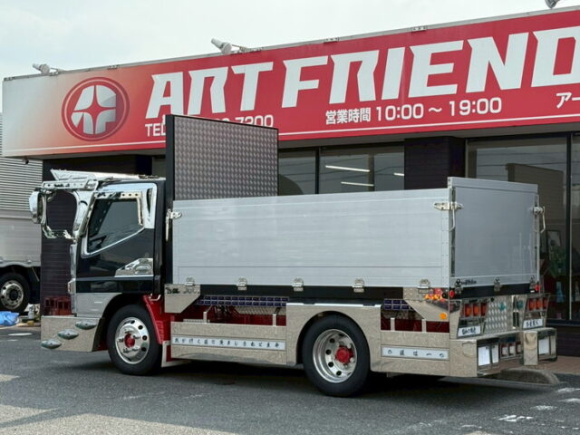 ブルーテックキャンター　平ボデーアルミブロック　架装多数　アルミホイール　標準幅　10尺