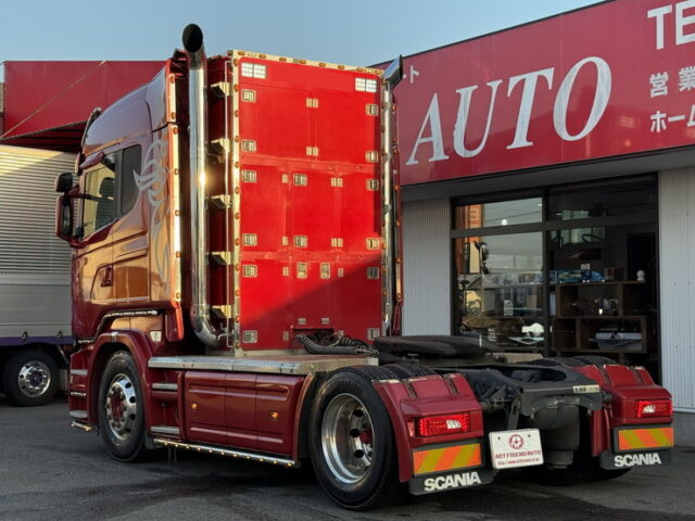 スカニア：R450：トレーラーヘッド：総輪エアサス：第5輪荷重11.300㎏：直6