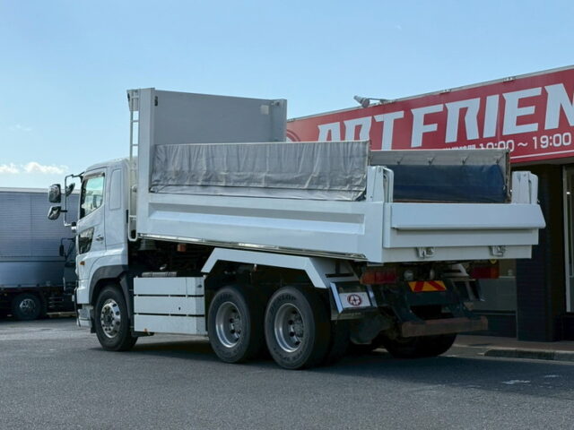 日野：プロフィア：ダンプ：5300×2350：アルミホイール：自重計：電動コボレーン：7速