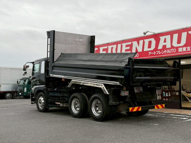日野：17プロフィア：ダンプ：5300×2300：メッキ多数：7速MT：380馬力：電動コボレーン