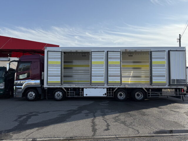 17スーパーグレート：ハイルーフ：冷凍バン：左観音扉2枚：サブエンジン：2エバ