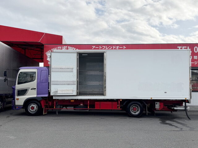 日野:17レンジャー:冷凍バン:菱重製冷凍機TDJS50DC:格納ゲート:アルミシマ床