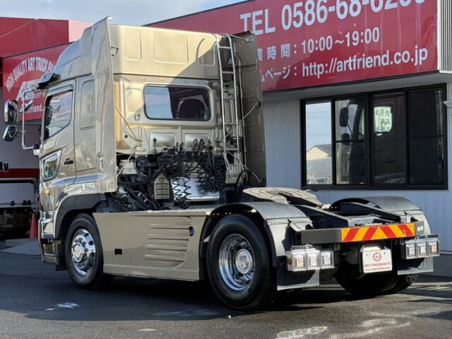 日野：プロフィア：ハイルーフ：トレーラーヘッド：エアロ付：エアサス：450馬力