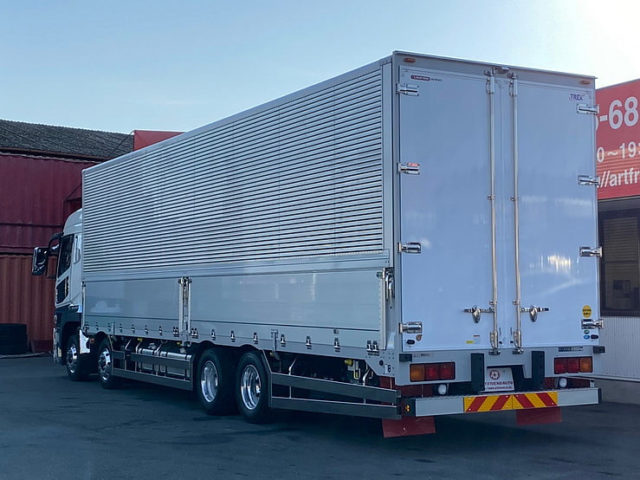 【660】R2　登録済未使用車　17スーパーグレート　ウィング　サイドバンパーステンレス