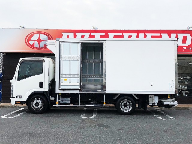 【197】いすゞ　エルフ　冷凍バン　格納ゲート　ワイドロング
