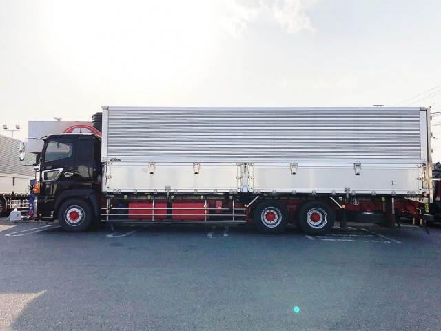 【369】日野プロフィア　高床　冷凍ウィング　床アルミ縞