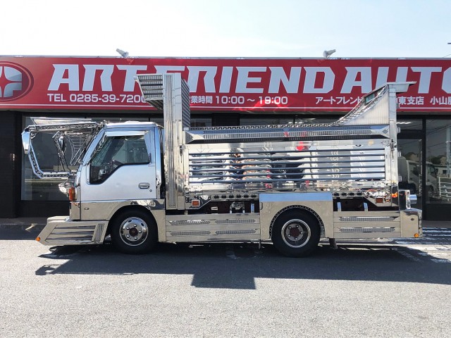 【401】いすゞ　エルフ　平ボデー　デコトラ