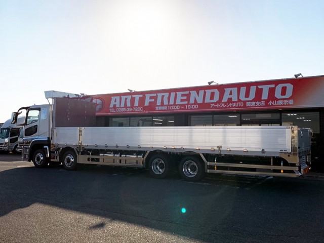 【528】ふそう　スーパーグレート　平ボデーアルミB　4軸低床　登録済未使用車