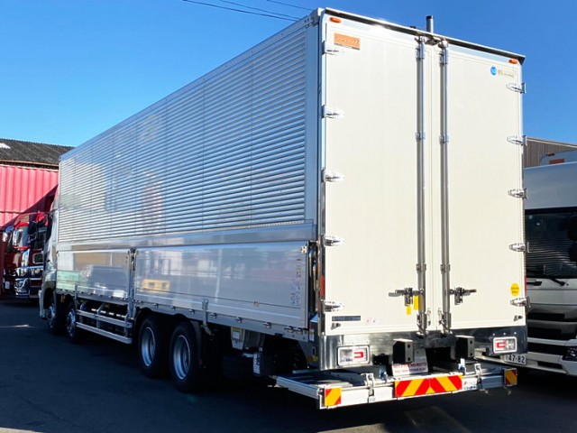 【553】日野　17プロフィア　ハイルーフ　ウィング　格納ゲート　門口ステンレス