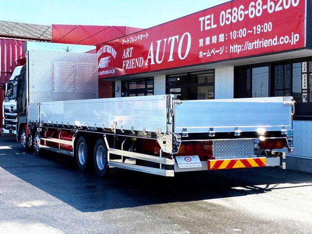 【576】ふそう　スーパーグレート　ハイルーフ　4軸　平ボディアルミB　後輪エアサス