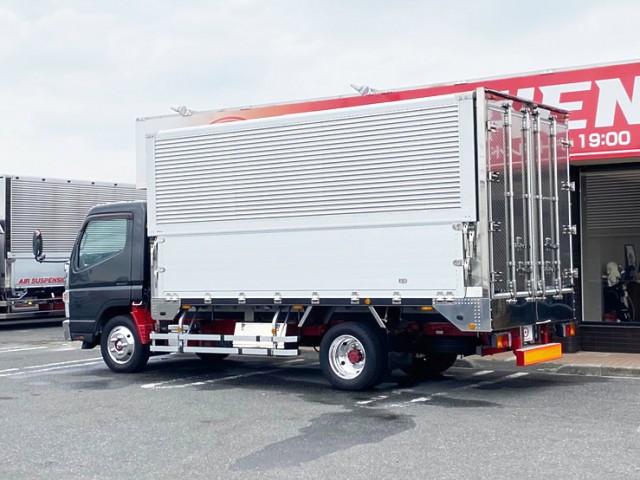 【596】ふそう　キャンター　ウィング　ワイド　門口ステンレス　150馬力